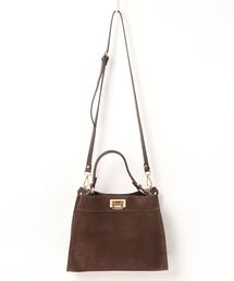 【GIANNI NOTARO/ジャノニ ノターロ】スエードバッグ(ブラウン)