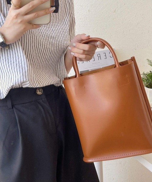 shopnikoniko（ショップニコニコ）の「巾着付き ハンドバッグ（ハンドバッグ・レディース・ベージュ/ブラック/ブラウン/ホワイト/ワイン・フリー）」の7枚目の写真