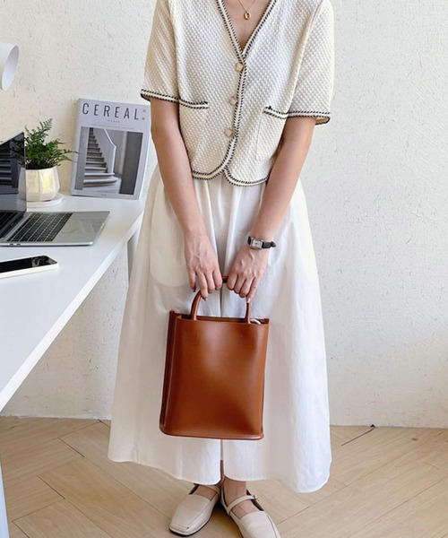 shopnikoniko（ショップニコニコ）の「巾着付き ハンドバッグ（ハンドバッグ・レディース・ベージュ/ブラック/ブラウン/ホワイト/ワイン・フリー）」の8枚目の写真