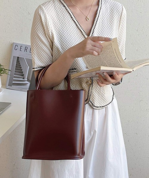 shopnikoniko（ショップニコニコ）の「巾着付き ハンドバッグ（ハンドバッグ・レディース・ベージュ/ブラック/ブラウン/ホワイト/ワイン・フリー）」の13枚目の写真