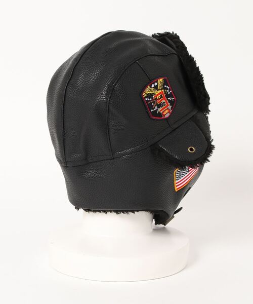 AVIREX（アヴィレックス）の「AVIREX　G-1 FLIGHT CAP（キャップ・メンズ・ブラウン/ブラック・FREE）」の3枚目の写真