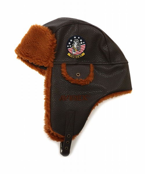 AVIREX（アヴィレックス）の「AVIREX　G-1 FLIGHT CAP（キャップ・メンズ・ブラウン/ブラック・FREE）」の5枚目の写真