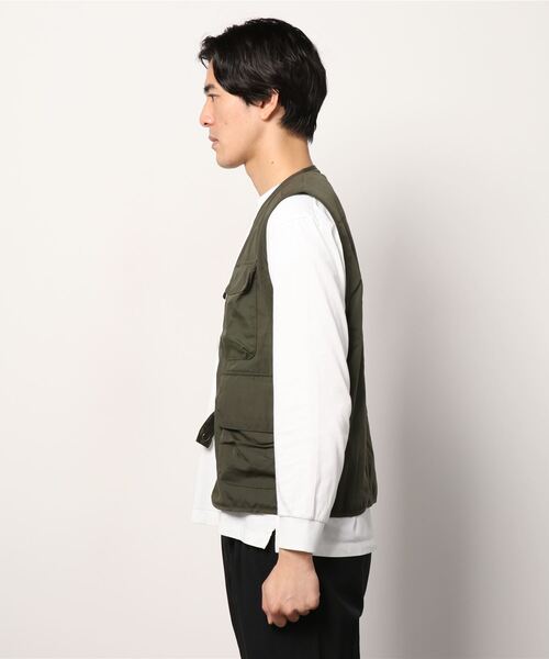 ８(eight)（エイト）の「WORLDLIVLET マルチポケットベスト（ベスト・メンズ・カーキ/ブラック・MEDIUM/X-LARGE/LARGE）」の3枚目の写真