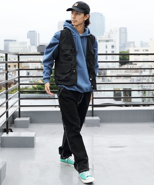 ８(eight)（エイト）の「WORLDLIVLET マルチポケットベスト（ベスト・メンズ・カーキ/ブラック・MEDIUM/X-LARGE/LARGE）」の15枚目の写真