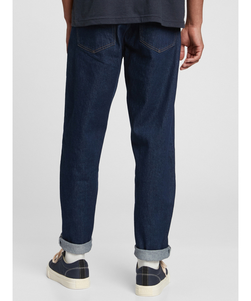 GAP（ギャップ）の「Gapflex ウォッシュウェル(TM) リラックステーパードデニム（デニムパンツ・メンズ・インディゴブルー・32W 30L/30W 30L/31W 30L/28W 30L/29W 30L/32W 32L/33W 32L/36W 32L/34W 32L/31W 32L）」の2枚目の写真