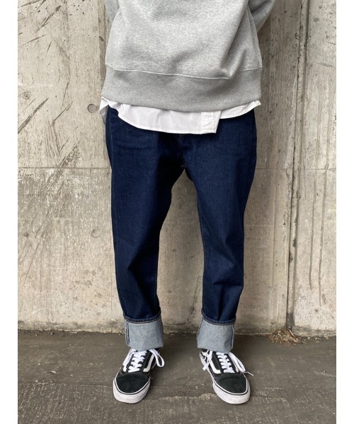 GAP（ギャップ）の「Gapflex ウォッシュウェル(TM) リラックステーパードデニム（デニムパンツ・メンズ・インディゴブルー・32W 30L/30W 30L/31W 30L/28W 30L/29W 30L/32W 32L/33W 32L/36W 32L/34W 32L/31W 32L）」の17枚目の写真