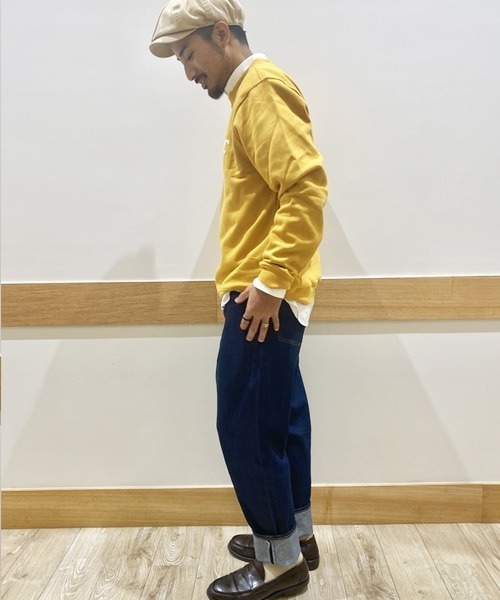 GAP（ギャップ）の「Gapflex ウォッシュウェル(TM) リラックステーパードデニム（デニムパンツ・メンズ・インディゴブルー・32W 30L/30W 30L/31W 30L/28W 30L/29W 30L/32W 32L/33W 32L/36W 32L/34W 32L/31W 32L）」の20枚目の写真