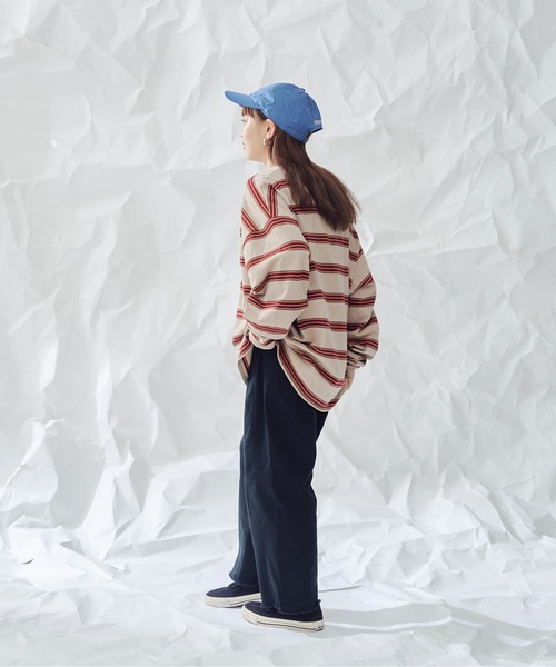 U.S. POLO ASSN.（ユーエスポロアッスン）の「マルチボーダーロンT（Tシャツ/カットソー・メンズ・ブラウン/ベージュ/ネイビー・MEDIUM/LARGE）」の17枚目の写真