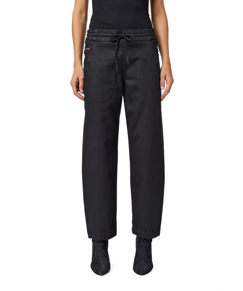 DIESEL（ディーゼル）の「DIESEL FW21 サステナブル デニム レディース  ジョグジーンズ ブラックデニム ボーイフレンド コーティング（デニムパンツ・レディース・ブラック・25inch/23inch/29inch/27inch/31inch）」の10枚目の写真