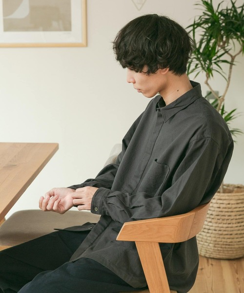 FORK&SPOON(フォークアンドスプーン)の「FORK&SPOON フライフロントネルシャツ(シャツ/ブラウス・メンズ・チャコールグレー/ホワイト系その他/グレー系その他・4/5)」の20枚目の写真