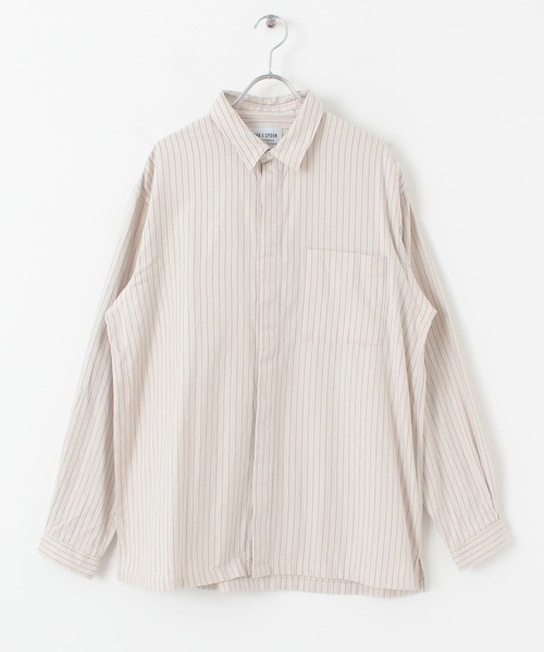 FORK&SPOON(フォークアンドスプーン)の「FORK&SPOON フライフロントネルシャツ(シャツ/ブラウス・メンズ・チャコールグレー/ホワイト系その他/グレー系その他・4/5)」の11枚目の写真