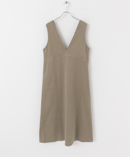 URBAN RESEARCH(アーバンリサーチ)の「UR TECH コーデュロイジャンパーワンピース(ワンピース・レディース・オリーブ/モカ/ブラウン系その他・FREE)」の7枚目の写真