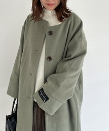 ノーカラーコート