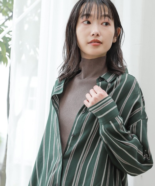 LAKOLE（ラコレ）の「12Gリブモックネックニット / 958979（ニット/セーター・レディース・ブラック/その他7/その他6/アイボリー/テラコッタ/ライトパープル・SMALL/MEDIUM）」の5枚目の写真