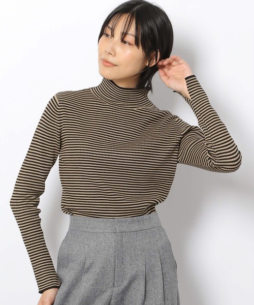 LAKOLE（ラコレ）の「12Gリブモックネックニット / 958979（ニット/セーター・レディース・ブラック/その他7/その他6/アイボリー/テラコッタ/ライトパープル・SMALL/MEDIUM）」の16枚目の写真