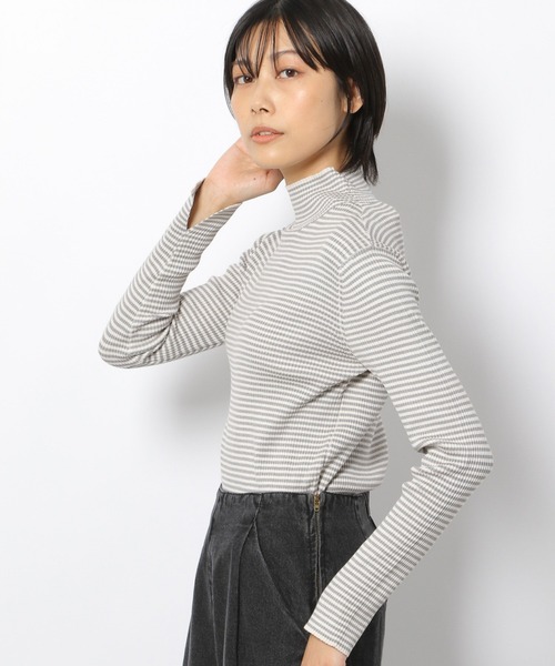 LAKOLE（ラコレ）の「12Gリブモックネックニット / 958979（ニット/セーター・レディース・ブラック/その他7/その他6/アイボリー/テラコッタ/ライトパープル・SMALL/MEDIUM）」の22枚目の写真