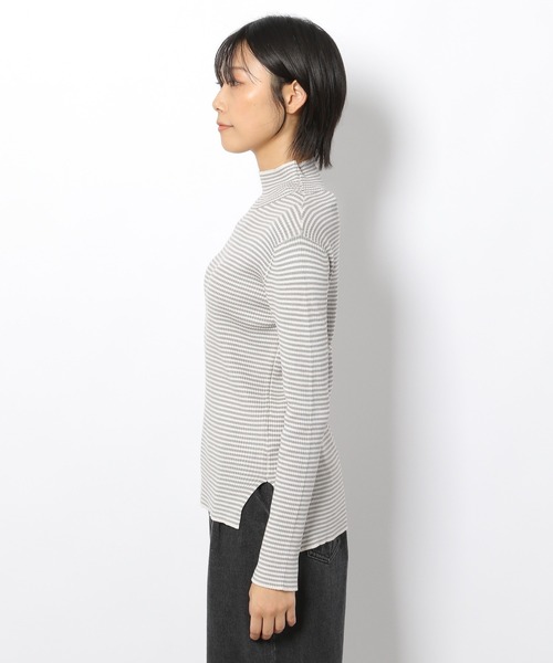 LAKOLE（ラコレ）の「12Gリブモックネックニット / 958979（ニット/セーター・レディース・ブラック/その他7/その他6/アイボリー/テラコッタ/ライトパープル・SMALL/MEDIUM）」の11枚目の写真