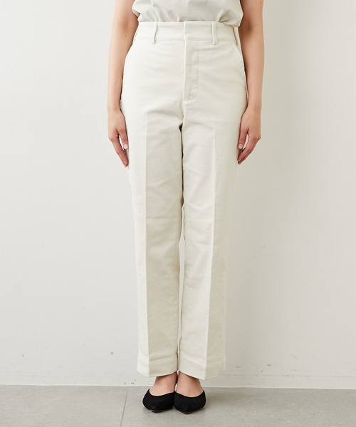 MARIEBELLE　JEAN（マリベルジーン）の「【MARIEBELLE JEAN】コーデュロイパンツ（スラックス・レディース・ベージュ/オフホワイト/パープル・23/24/25）」の7枚目の写真