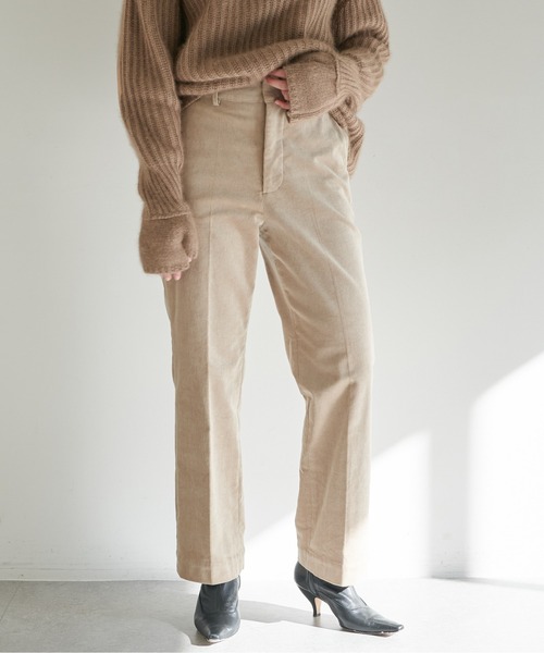 MARIEBELLE　JEAN（マリベルジーン）の「【MARIEBELLE JEAN】コーデュロイパンツ（スラックス・レディース・ベージュ/オフホワイト/パープル・23/24/25）」の9枚目の写真