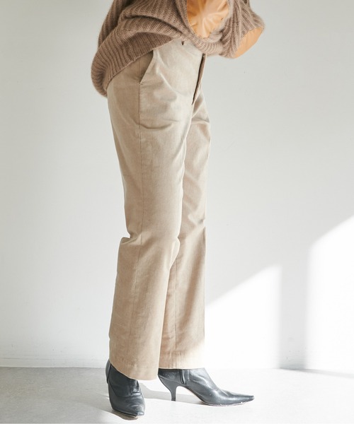 MARIEBELLE　JEAN（マリベルジーン）の「【MARIEBELLE JEAN】コーデュロイパンツ（スラックス・レディース・ベージュ/オフホワイト/パープル・23/24/25）」の14枚目の写真