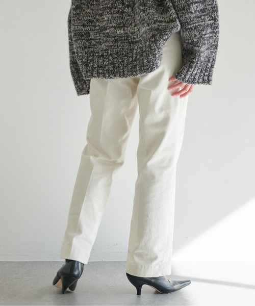 MARIEBELLE　JEAN（マリベルジーン）の「【MARIEBELLE JEAN】コーデュロイパンツ（スラックス・レディース・ベージュ/オフホワイト/パープル・23/24/25）」の15枚目の写真