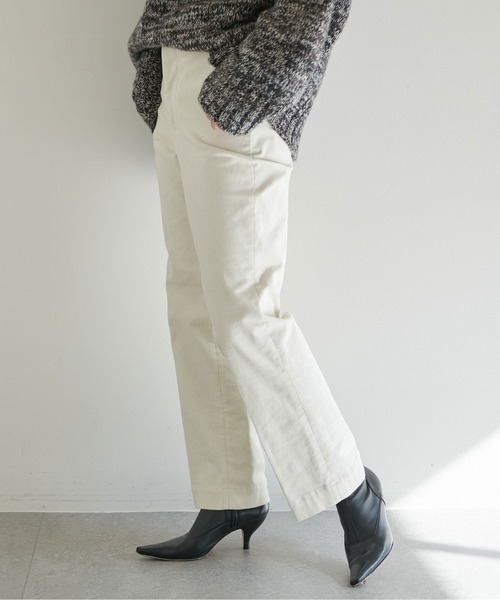 MARIEBELLE　JEAN（マリベルジーン）の「【MARIEBELLE JEAN】コーデュロイパンツ（スラックス・レディース・ベージュ/オフホワイト/パープル・23/24/25）」の10枚目の写真