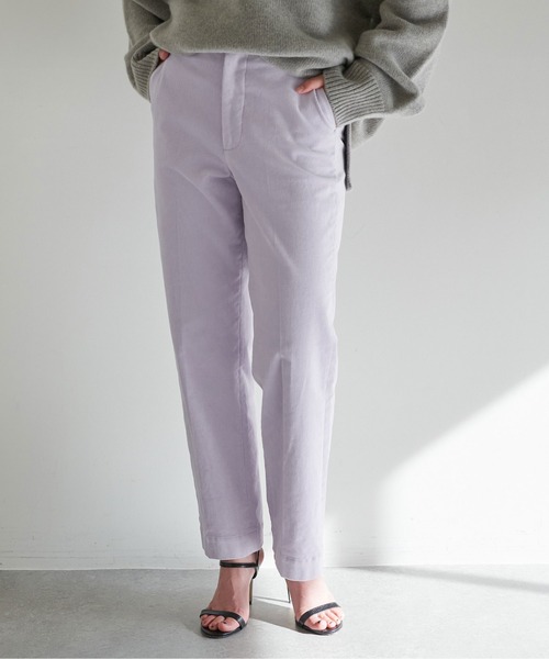 MARIEBELLE　JEAN（マリベルジーン）の「【MARIEBELLE JEAN】コーデュロイパンツ（スラックス・レディース・ベージュ/オフホワイト/パープル・23/24/25）」の11枚目の写真