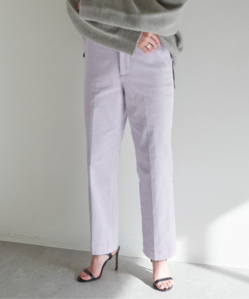 MARIEBELLE　JEAN（マリベルジーン）の「【MARIEBELLE JEAN】コーデュロイパンツ（スラックス・レディース・ベージュ/オフホワイト/パープル・23/24/25）」の16枚目の写真