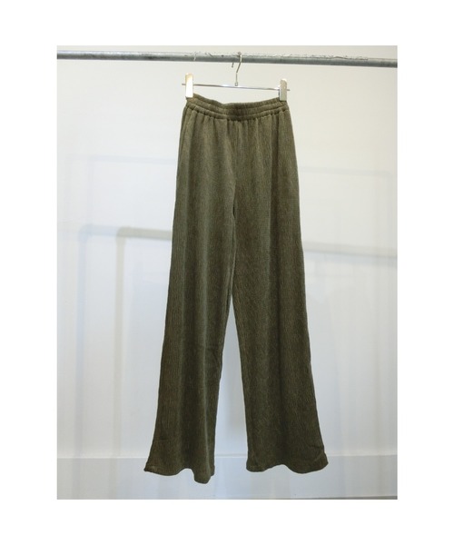 ulu(ウル)の「Crash velor pleated wide pants(その他パンツ・レディース・カーキ・FREE)」の5枚目の写真