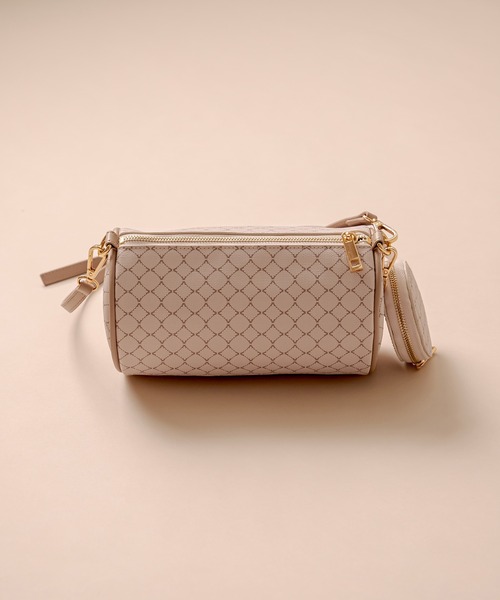 OLIVE des OLIVE（オリーブデオリーブ）の「ポーチ付バレルバッグ（ショルダーバッグ・レディース・ホワイト/ベージュ/オフホワイト・FREE）」の5枚目の写真