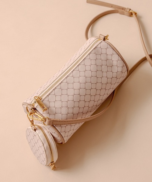 OLIVE des OLIVE（オリーブデオリーブ）の「ポーチ付バレルバッグ（ショルダーバッグ・レディース・ホワイト/ベージュ/オフホワイト・FREE）」の15枚目の写真