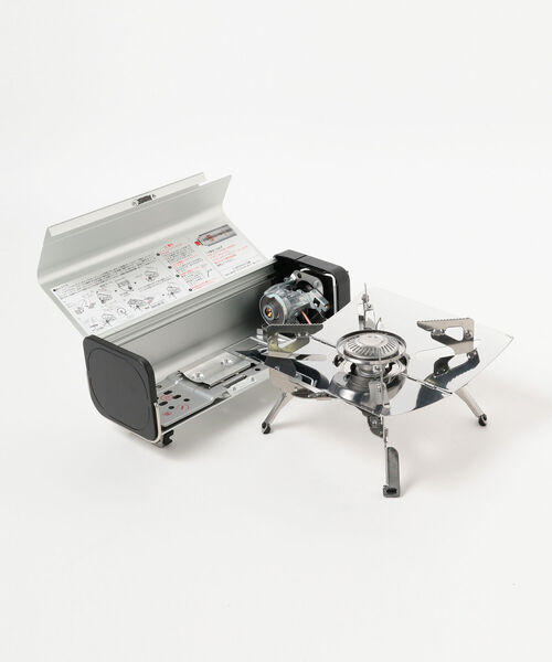 bpr BEAMS(ビーピーアール ビームス )の「FORE WINDS / FOLDING CAMP STOVE FW-FS01 カセットコンロ(アウトドアグッズ・メンズ・ブラック/シルバー・ONE SIZE)」の4枚目の写真