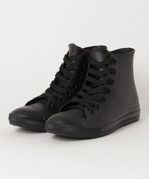 AAA+(サンエープラス)の「AAA+ / 防水スニーカー ハイカットレインスニーカー (3554)(レインシューズ・レディース・ブラック/ダークブラウン・S/M/L)」の6枚目の写真