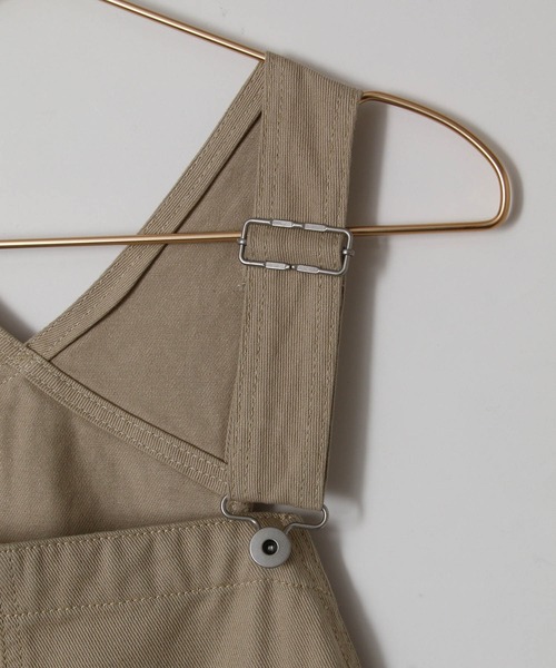 ROPE' PICNIC（ロペピクニック）の「【WEB限定】カツラギルーズオーバーオール（サロペット/オーバーオール・レディース・ブラック/ベージュ・38）」の5枚目の写真