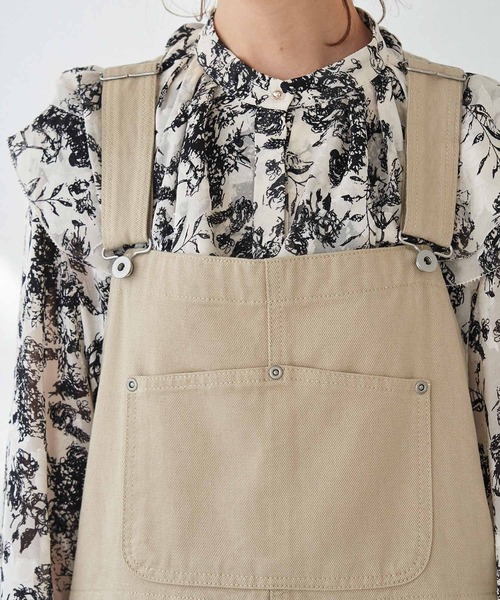 ROPE' PICNIC（ロペピクニック）の「【WEB限定】カツラギルーズオーバーオール（サロペット/オーバーオール・レディース・ブラック/ベージュ・38）」の21枚目の写真