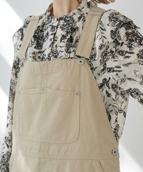 ROPE' PICNIC（ロペピクニック）の「【WEB限定】カツラギルーズオーバーオール（サロペット/オーバーオール・レディース・ブラック/ベージュ・38）」の20枚目の写真