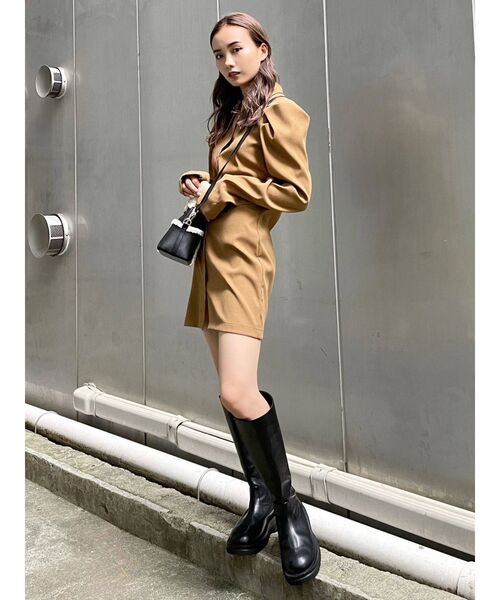 EMODA(エモダ)の「フェイクムートンバッグ(ショルダーバッグ・レディース・ブラック・FREE)」の16枚目の写真