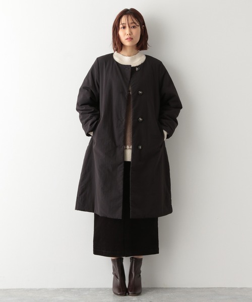 GLOBAL WORK（グローバルワーク）の「エアサーマル撥水コート/228792（その他アウター・レディース・オフホワイト/ダークグレー・MEDIUM/LARGE）」の10枚目の写真