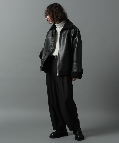 HARE（ハレ）の「フェイクレザーN3B(HARE)（ミリタリージャケット