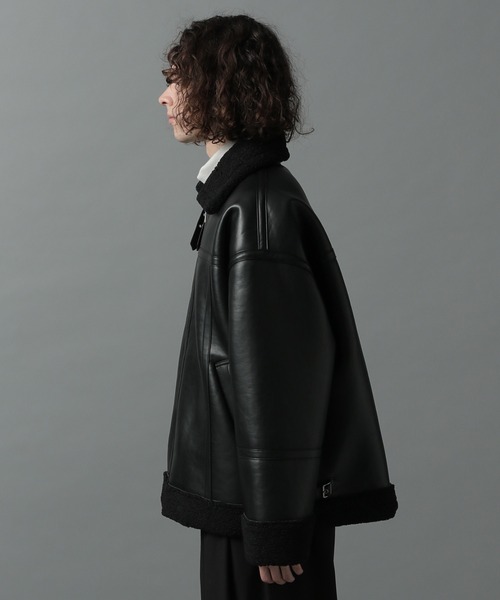 HARE（ハレ）の「フェイクレザーN3B(HARE)（ミリタリージャケット