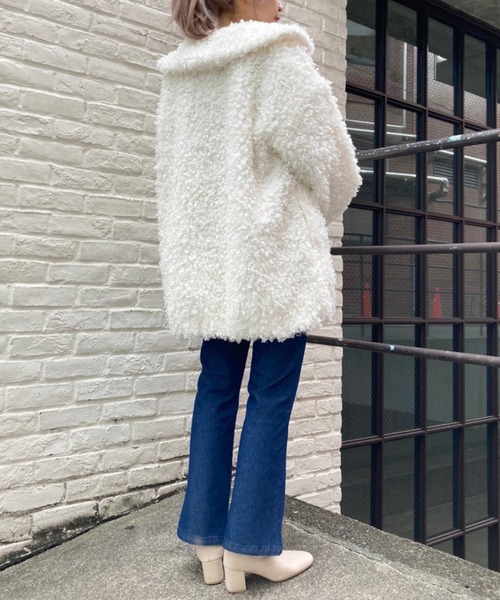 one after another NICE CLAUP（ワンアフターアナザーナイスクラップ）の「インナー次第でオールシーズン着れる。バックレースアップサロペット（サロペット/オーバーオール・レディース・ブラック/ブラック系その他/インディゴブルー/ピンク・FREE）」の12枚目の写真