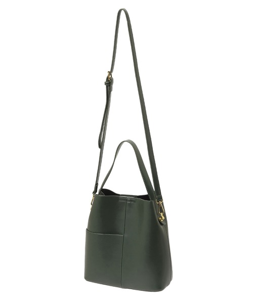 Edit Sheen(エディットシーン)の「ミドルバケットショルダーバッグ(ショルダーバッグ・レディース・ブラック/ベージュ/グリーン/モカ・FREE)」の21枚目の写真