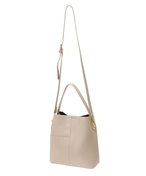 Edit Sheen(エディットシーン)の「ミドルバケットショルダーバッグ(ショルダーバッグ・レディース・ブラック/ベージュ/グリーン/モカ・FREE)」の20枚目の写真