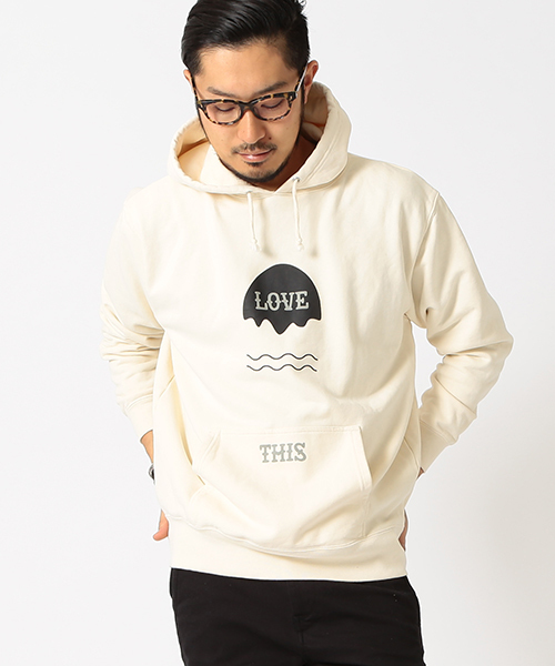 BEAMS(ビームス)の「◎BEAMS / クラックプリント プルオーバー パーカ(パーカー・メンズ・ホワイト系その他/ネイビー・MEDIUM/LARGE/SMALL)」の1枚目の写真