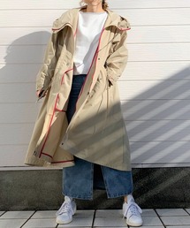 Q | 撥水・透湿フレアフーディーコート(その他アウター)