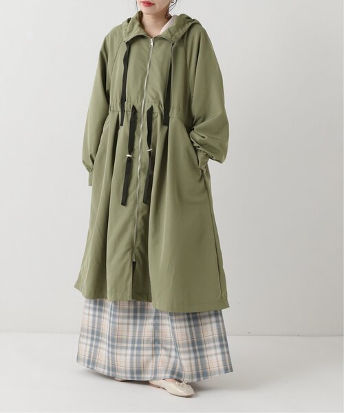 RAY CASSIN（レイカズン）の「ボリュームマンパーコート（マウンテンパーカー・レディース・カーキ/グレイッシュベージュ/キナリ・FREE）」の3枚目の写真