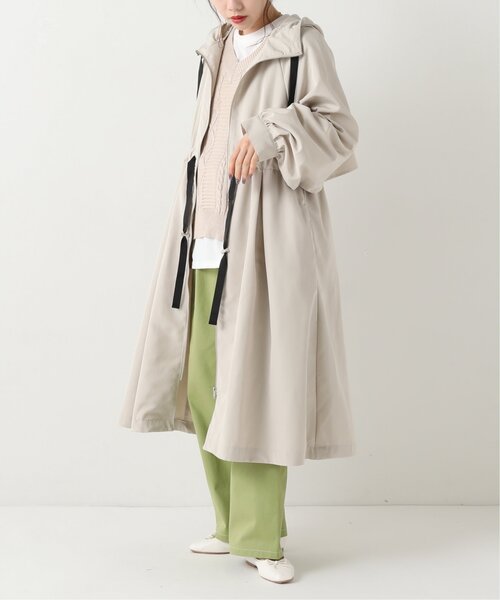 RAY CASSIN（レイカズン）の「ボリュームマンパーコート（マウンテンパーカー・レディース・カーキ/グレイッシュベージュ/キナリ・FREE）」の7枚目の写真