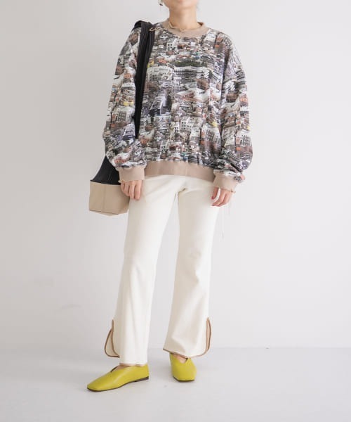 トップス kotohayokozawa print sweat kotohayokozawa print sweat コトハヨコザワ スウェット