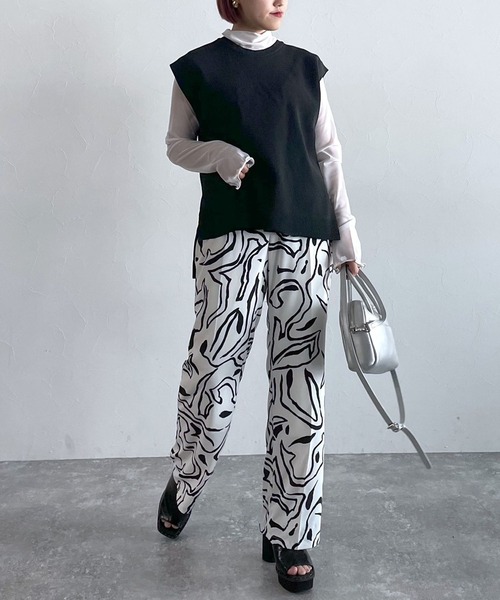 PAGEBOY（ページボーイ）の「バックオープンベスト（ベスト・レディース・ベージュ系その他/オフホワイト/ブラック・FREE）」の10枚目の写真