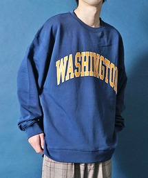 カレッジプリントスウェットトレーナー メンズ スウェット 春服